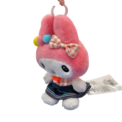 My Melody "Gingham Denim" Mascot Clip On