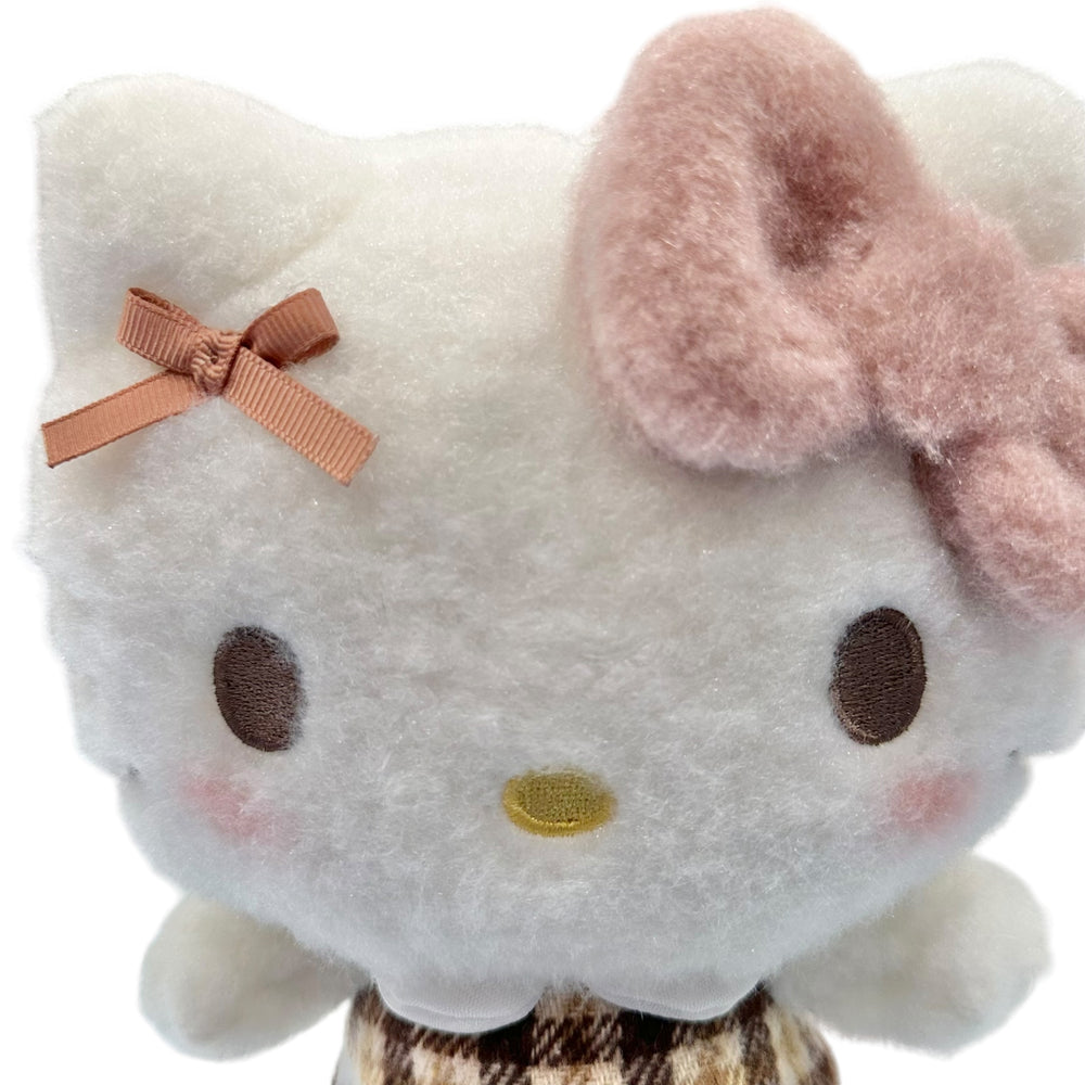 Hello Kitty "Mocha Check" 7in Plush