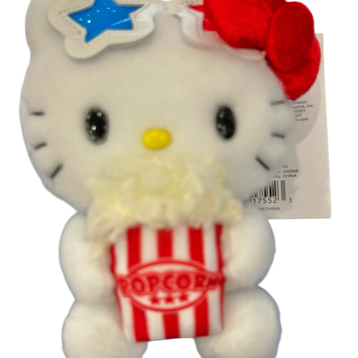 Hello Kitty "Movie Theater" Mascot Clip On Plush
