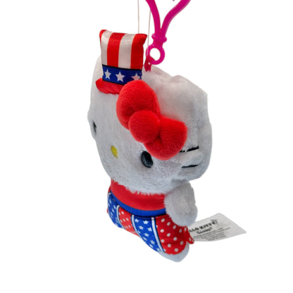 Hello Kitty "American" Flat Mascot Clip On