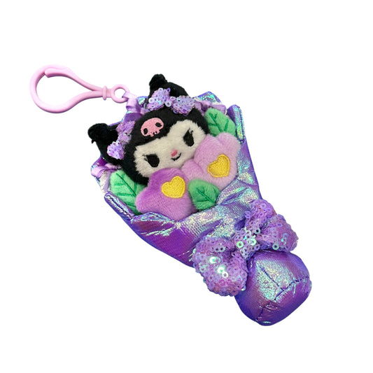 Kuromi "Flower Bouquet" Mascot Clip On