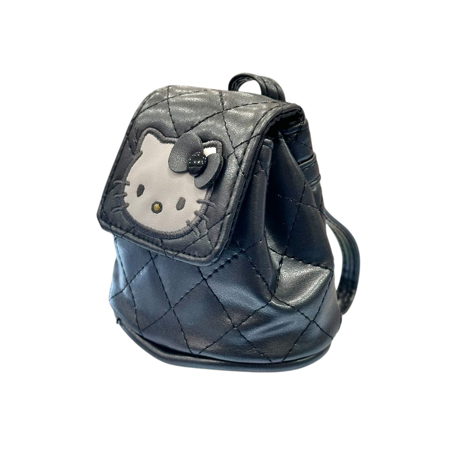 Hello Kitty "Black Quilt" Mini Backpack Pouch