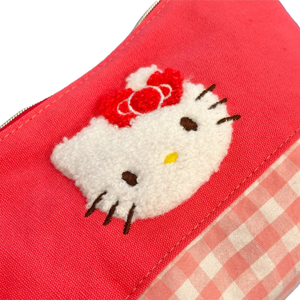 Hello Kitty "Chenille Gingham" Pouch