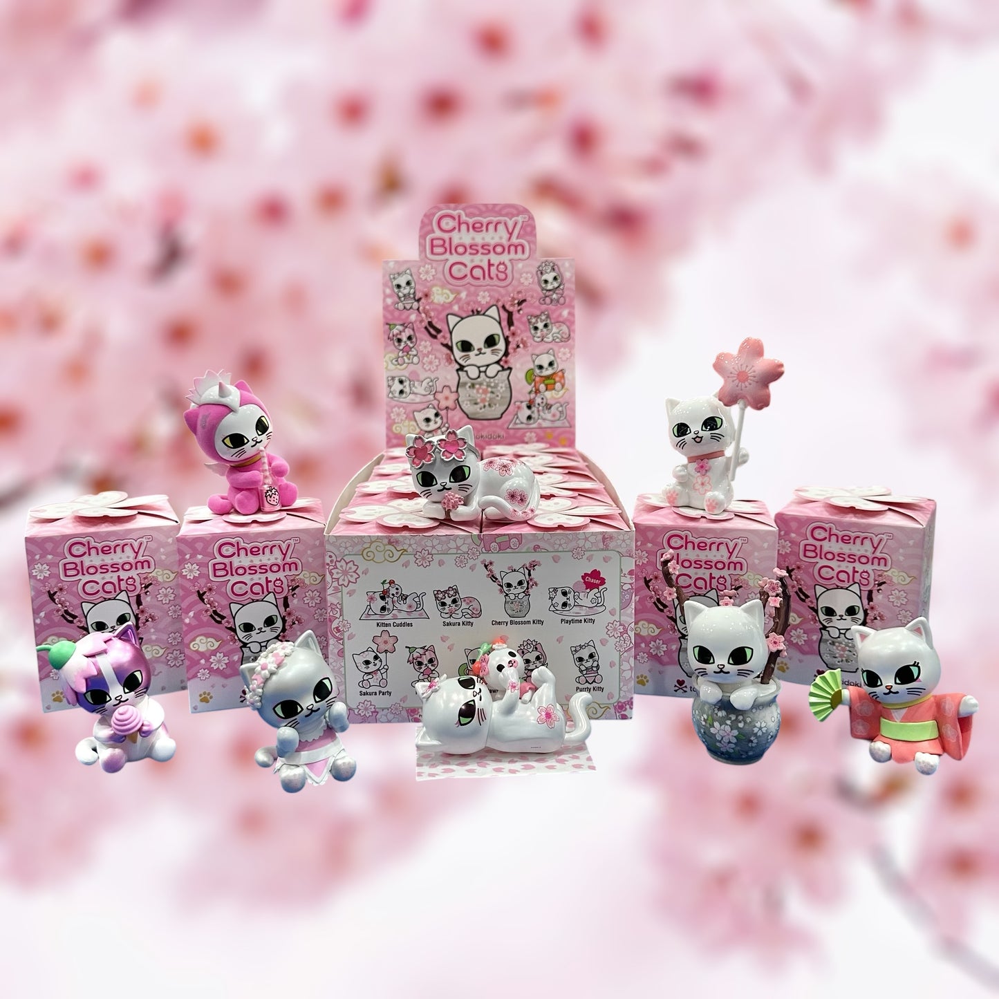 tokidoki "Cherry Blossom" Cats