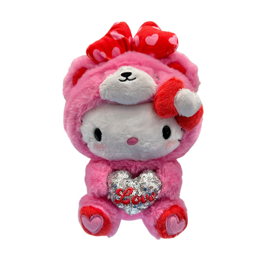Hello Kitty "Heart Bear Pink" 8in Plush