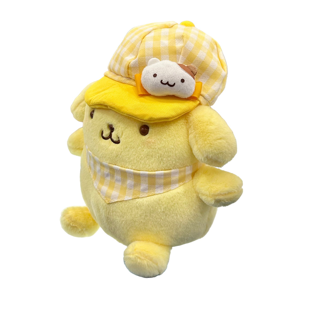 Pompompurin "Gingham Casquette" 8in Plush