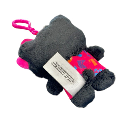 Hello Kitty "Black & Pink" Flat Mascot Clip On