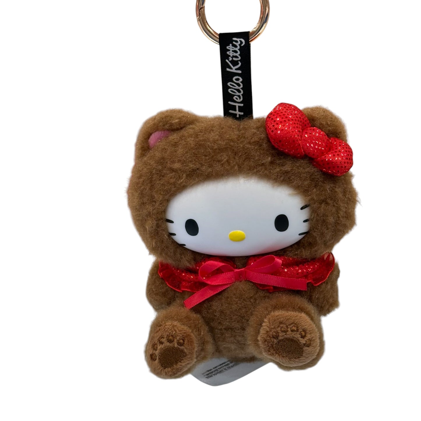 Hello Kitty "Brown Bear" Plushie Pops Mascot w/ Carabiner