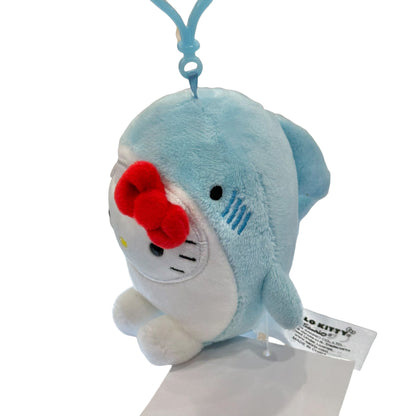 Hello Kitty "Blue Shark" Mascot Clip On
