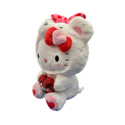 Hello Kitty "Heart Bear White" 15in Plush
