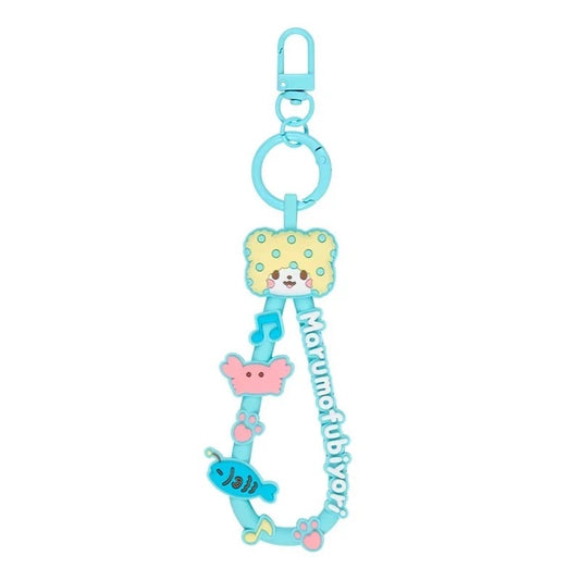 Marumofubiyori Keyring w/ Rubber Strap