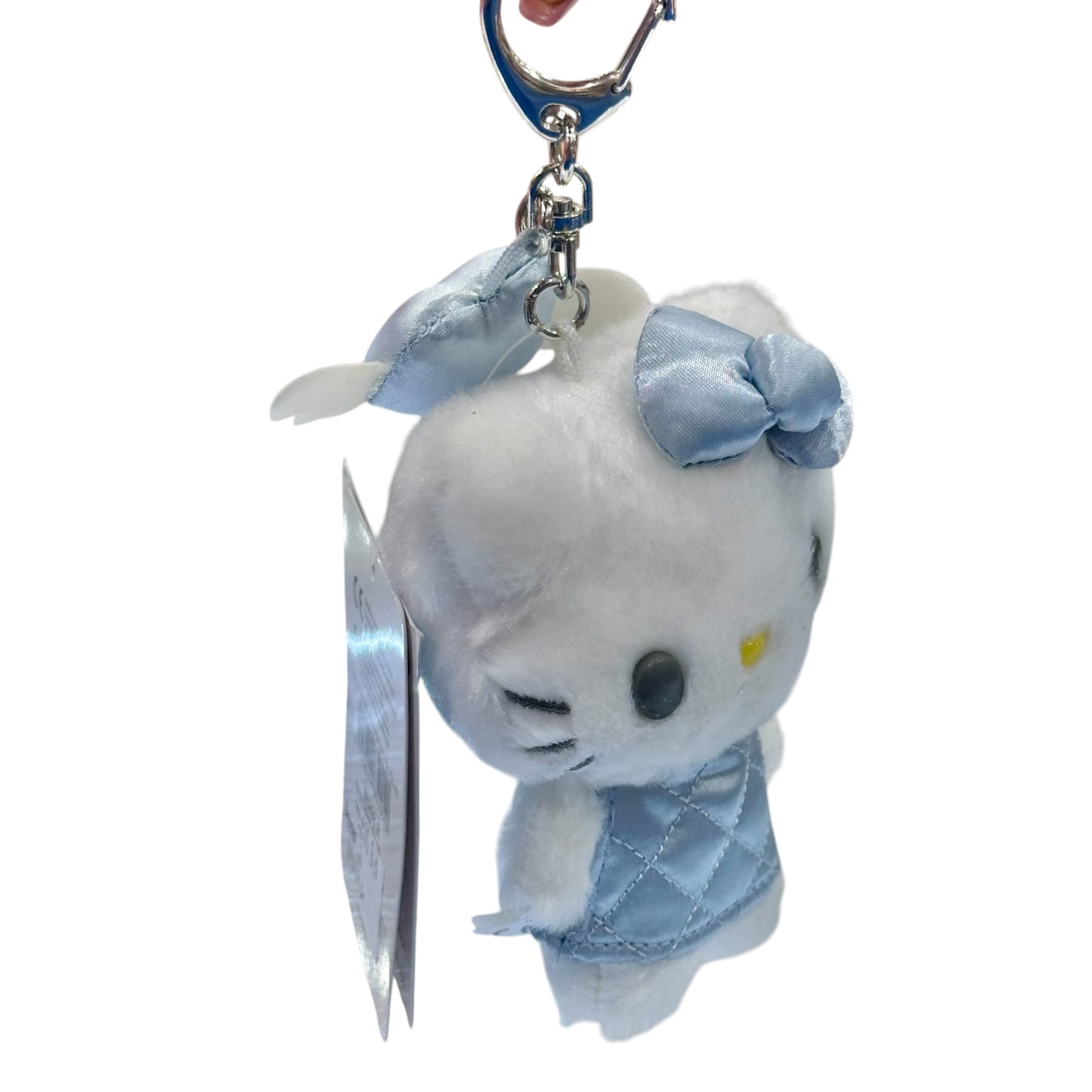 Hello Kitty "Blue Quilt" Keychain w/ Mascot