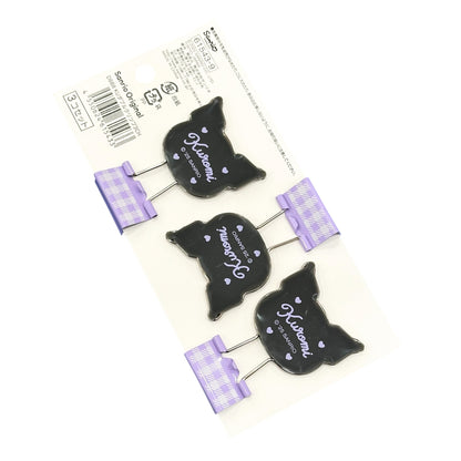 Kuromi Binder Clips