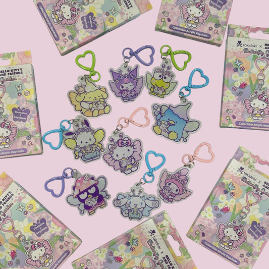tokidoki x Hello Kitty & Friends "Butterfly Garden" Blind Carabiner