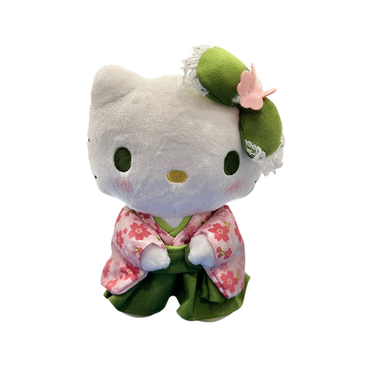 Hello Kitty "Standing Matcha Kimono" 8in Plush