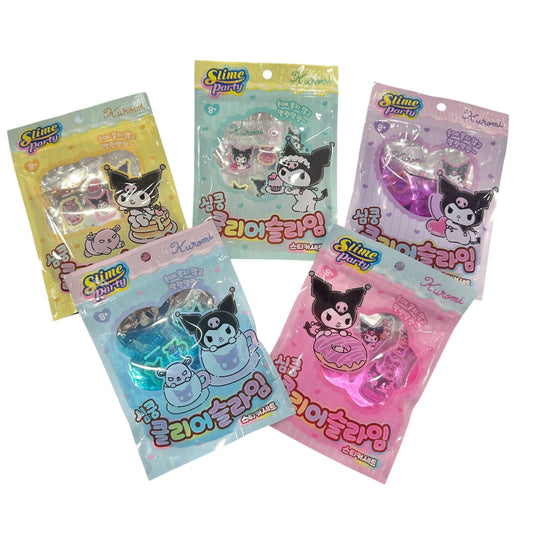 Kuromi Clear Slime & Sticker Set