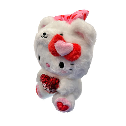 Hello Kitty "Heart Bear White" 8in Plush