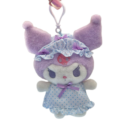 Kuromi "Nightcap w/ Ribbon" Mascot Clip On