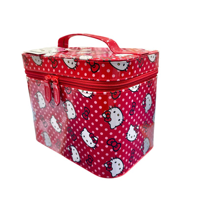 Hello Kitty Head/Bow/Polka Dot AOP Large Cosmetic Organizer