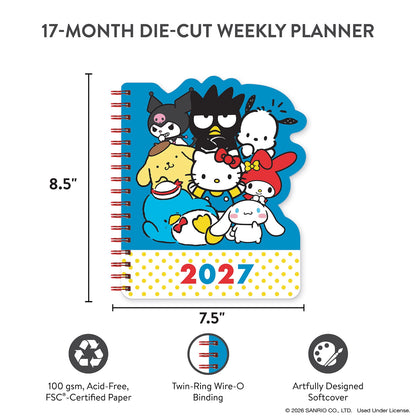 Hello Kitty & Friends 2027 Retro Die-Cut Weekly Planner