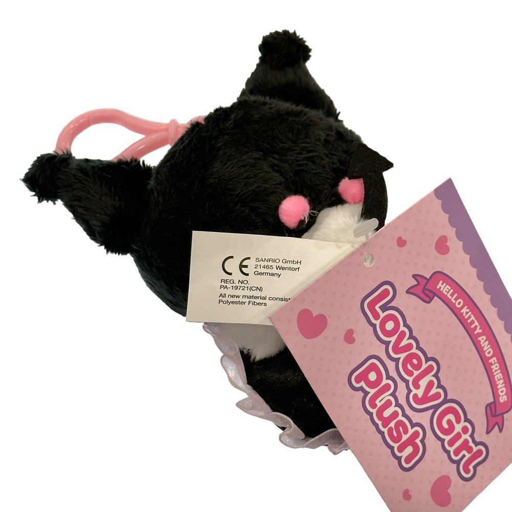 Kuromi "Lovely Girl" Mascot Clip On Plush