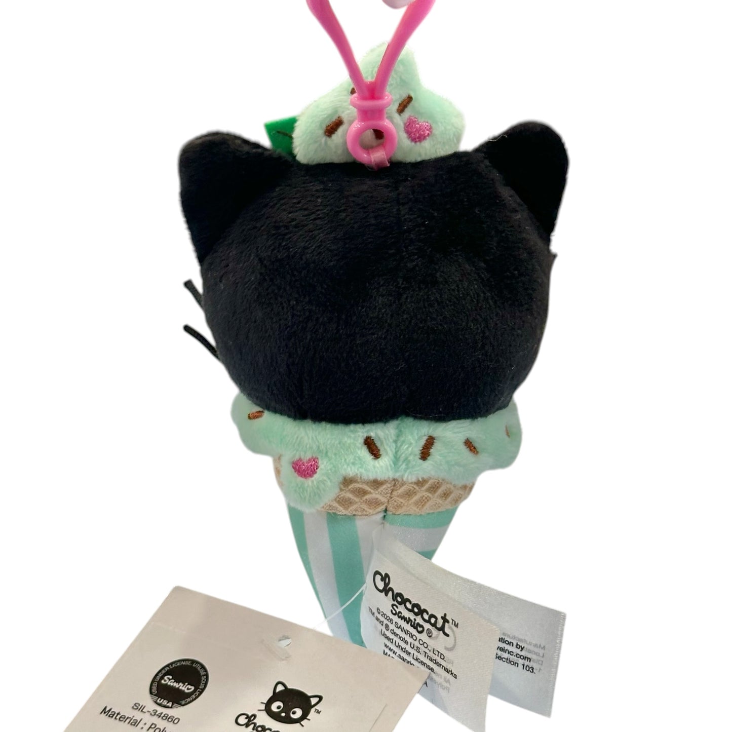Chococat "Ice Cream" Mascot Clip On