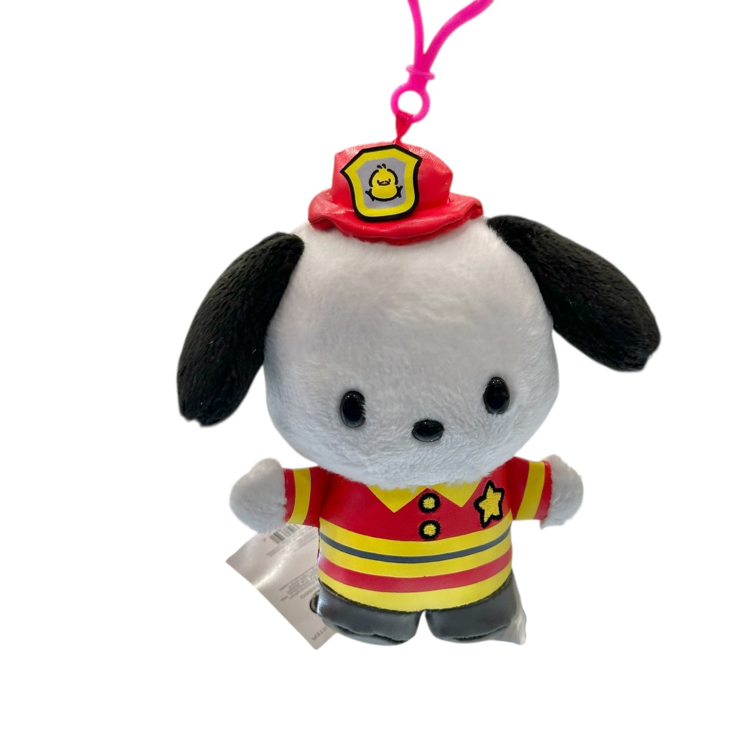 Pochacco "Firefighter" Collectible Mascot Clip On