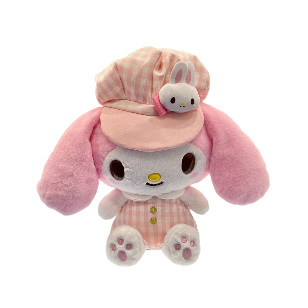 My Melody "Gingham Casquette" 11in Plush