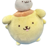 Pompompurin "Round" Keychain w/ Mascot