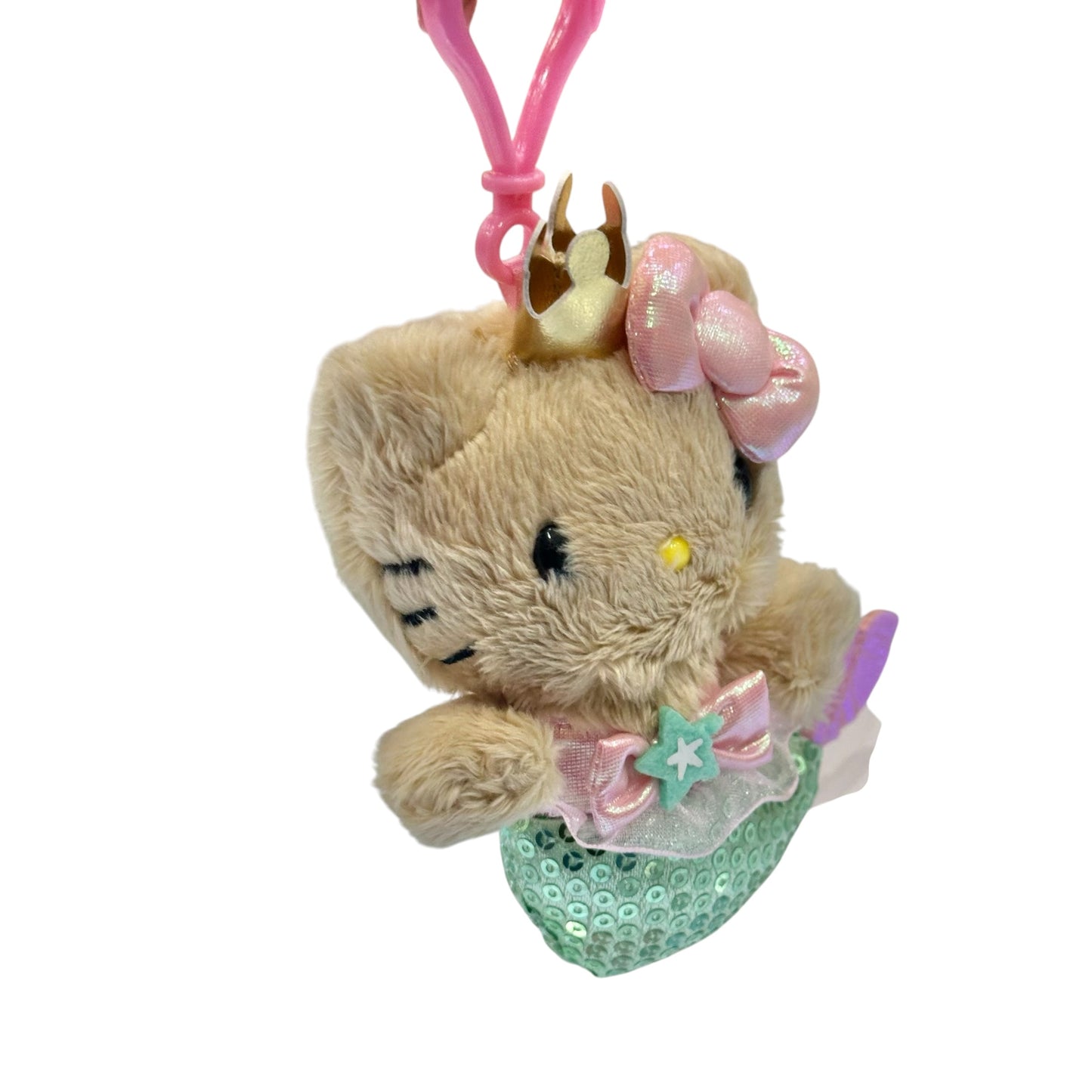 Hello Kitty "Spangle Mermaid" Tan Mascot Clip On