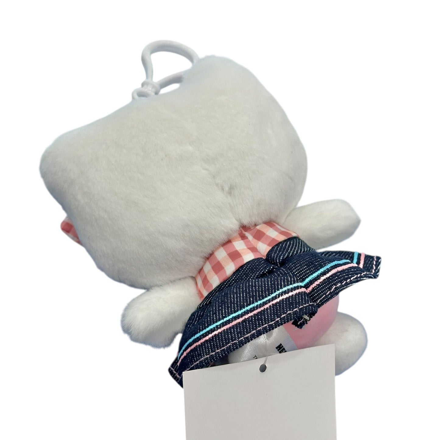 Hello Kitty "Gingham Denim" Mascot Clip On
