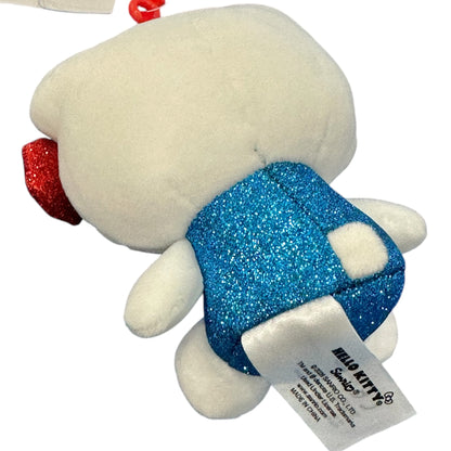 Hello Kitty "Spangle Glasses" Mascot Clip On Plush