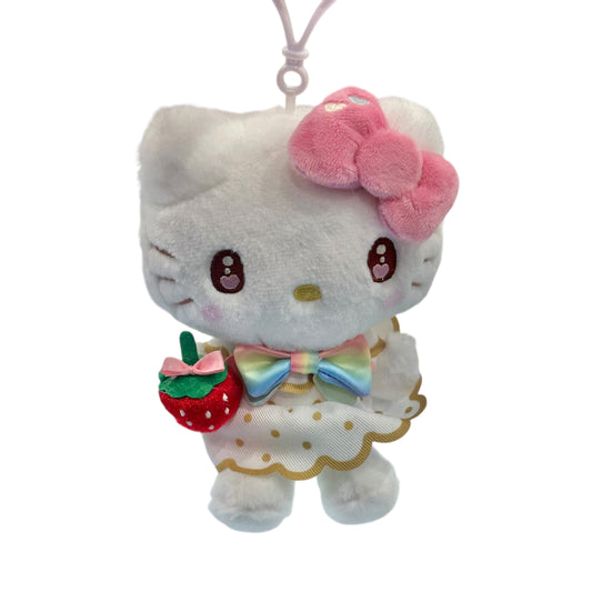 Hello Kitty "Strawberry Rainbow" Mascot Clip On