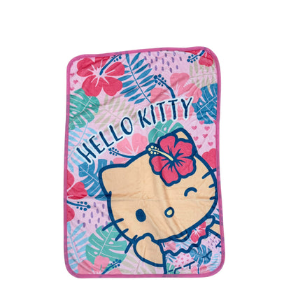 Hello Kitty "Tan Hibiscus" Throw