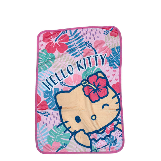 Hello Kitty "Tan Hibiscus" Throw