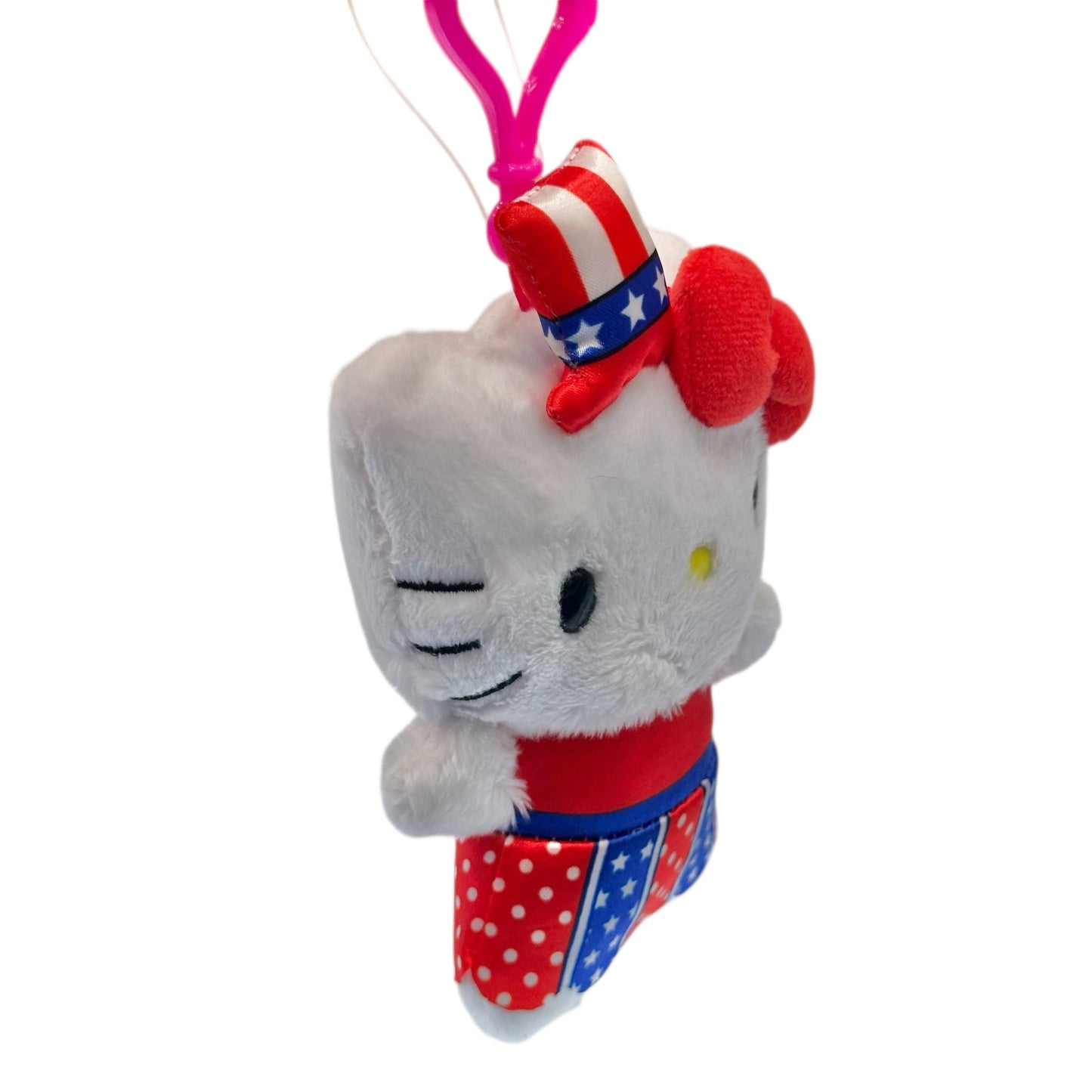 Hello Kitty "American" Flat Mascot Clip On