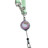 Hello Kitty "Matcha" Die-Card Cut Card Case w/ Key Reel