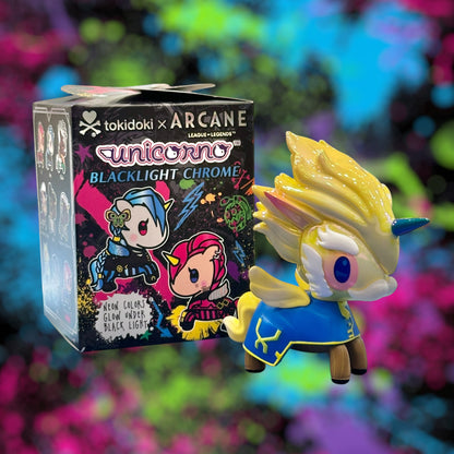 tokidoki x Arcane Black Light Chrome Unicorno