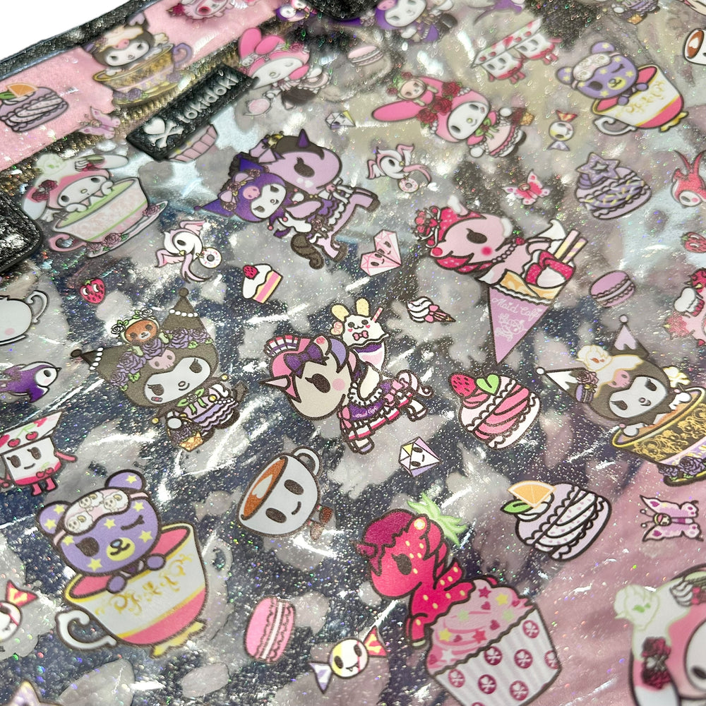 tokidoki x Kuromi & My Melody "Garden Party" Clear Zip Tote