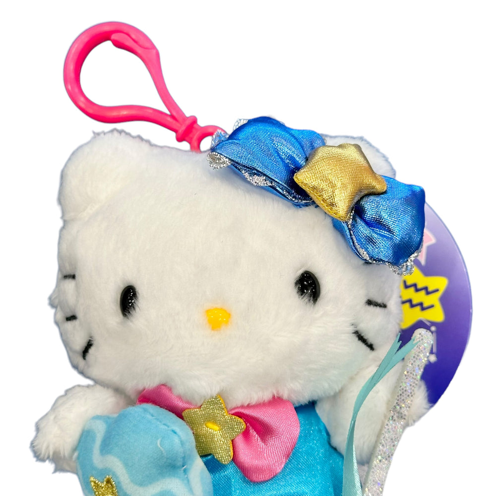 Hello Kitty "Aquarius" Zodiac Mascot Clip On Plush