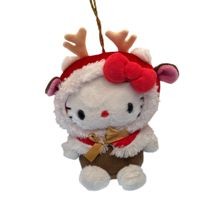Hello Kitty "Santa Claus Costume Reindeer" Mascot Ornament