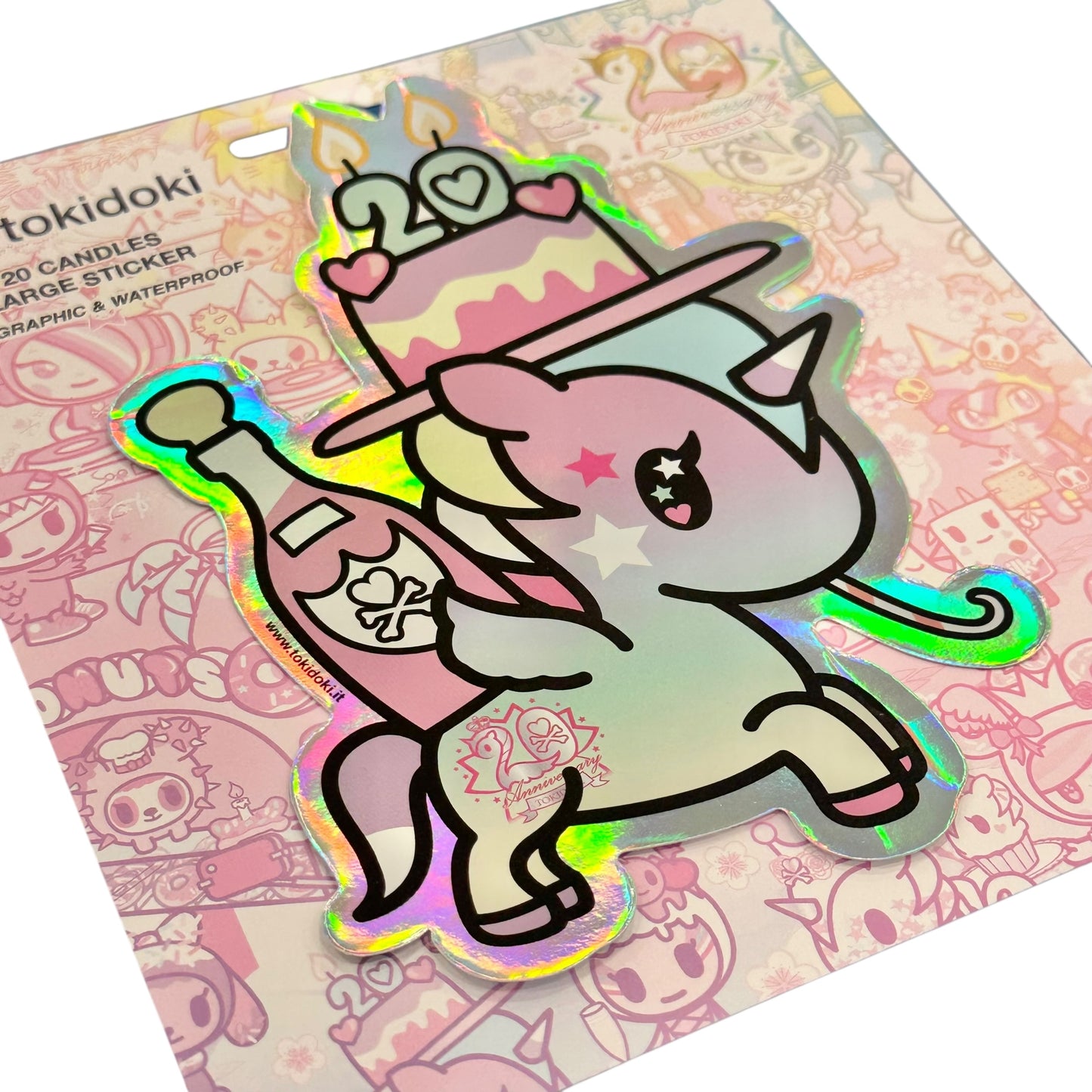 tokidoki "20th Anniversary" 20 Candles Large Sticker