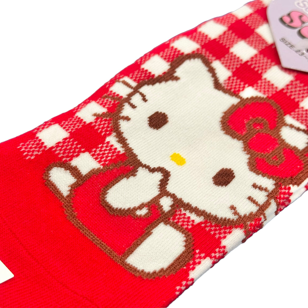 Hello Kitty Adult "Check" Socks