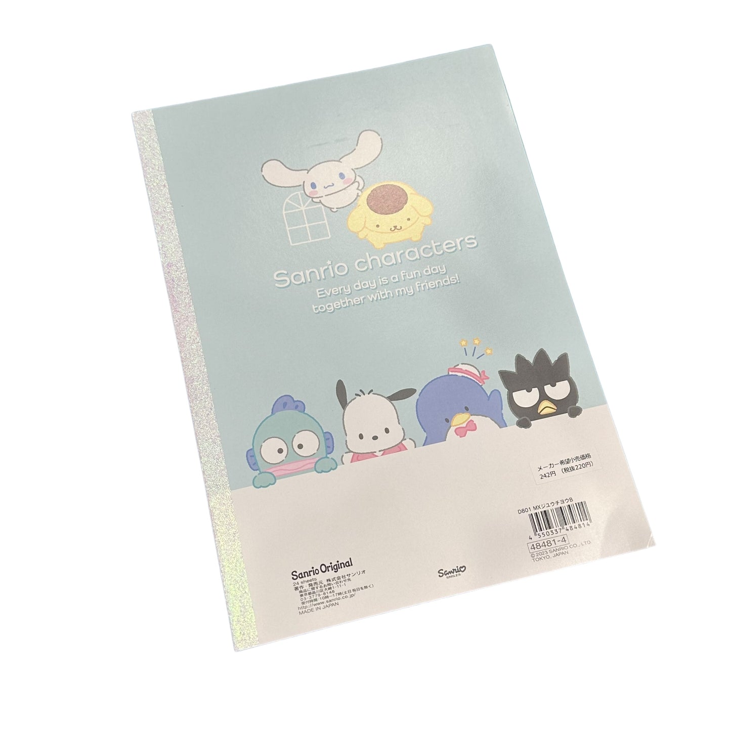 Sanrio Characters Blank Notebook (Blue)