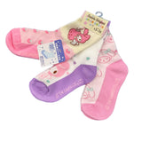 My Melody "Berry" Kids 3 Pair Sneaker Socks (13-15)