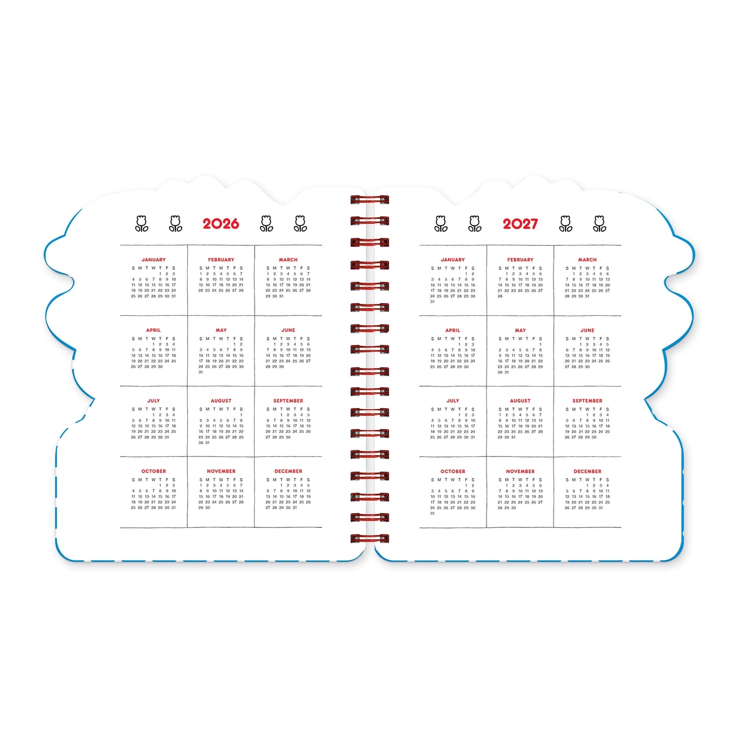 Hello Kitty & Friends 2027 Retro Die-Cut Weekly Planner