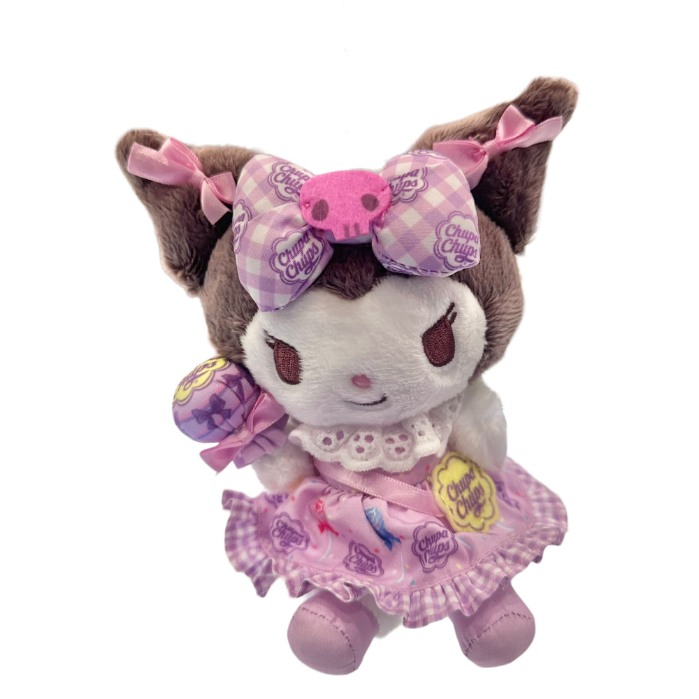 Kuromi "Chupa Chups" Mascot Plush Keychain