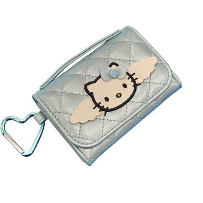 Hello Kitty "Blue Quilt" Coin Purse