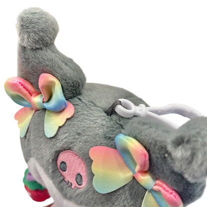 Kuromi "Strawberry Rainbow" Mascot Clip On