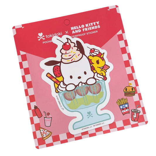 tokidoki x Hello Kitty & Friends "Fast Food Pochacco" Large Stickers